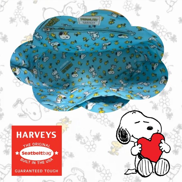 EUC Harvey's LARGE Seatbelt Crossbody with Peanuts Comic Strips - Picture 3 of 5